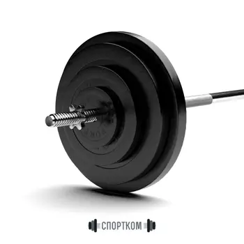 Штанга обрезиненная Sportcom 90кг