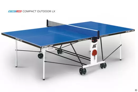 Стол теннисный Compact-2 LX Всепогодный, синий