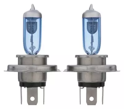 Галогенная лампа Cartage Cool Blue P43t, H4, 75/55 вт+30%, 24 В, набор 2 шт