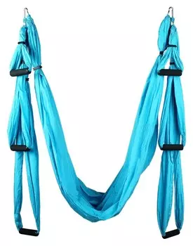 Гамак для йоги 250 × 150 см, цвет голубой