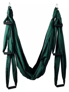 Гамак для йоги 250 × 150 см, цвет зелёный