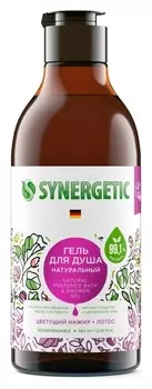 Гель для душа Synergetic цветущий инжир и лотос, 380мл