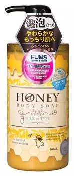Гель для душа увлажняющий с экстрактом меда и молока Honey Milk
