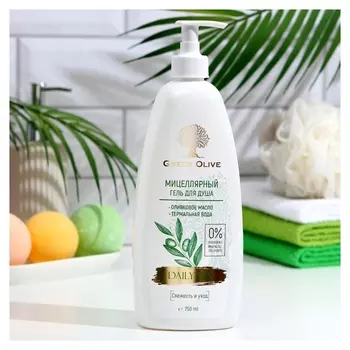 Гель для душа Vilsen Cosmetic Greek Olive, мицеллярный «Свежесть и уход»
