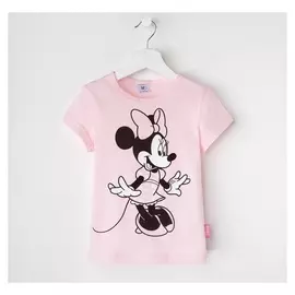 Футболка детская Disney "Минни", рост 110-116 (32), розовый
