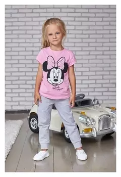 Футболка детская Disney "Minnie Mouse", рост 98-104 (30), розовый