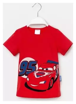 Футболка детская Disney "Тачки", рост 98-104 (30), красный