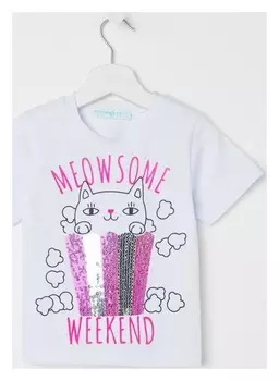 Футболка детская Kaftan "Meow" р.28 (86-92)