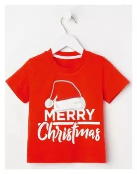 Футболка детская Kaftan "Merry Christmas" р.34 (122-128)