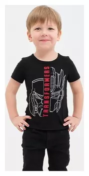 Футболка детская "Transformers", рост 86-92, чёрный