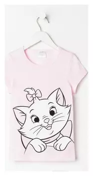 Футболка Disney "Мари", рост 110-116 (32), розовый