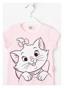 Футболка Disney "Мари", рост 86-92 (28), розовый
