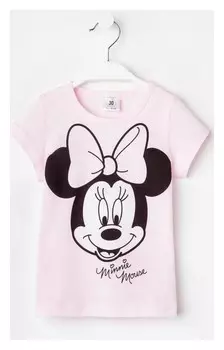 Футболка Disney "Minnie Mouse", рост 86-92 (28), розовый