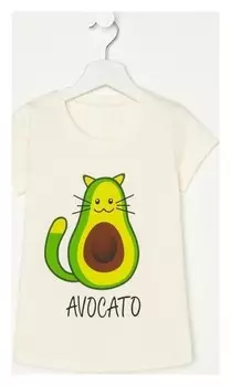 Футболка для девочки Avocato Цвет молочный, рост 104 см