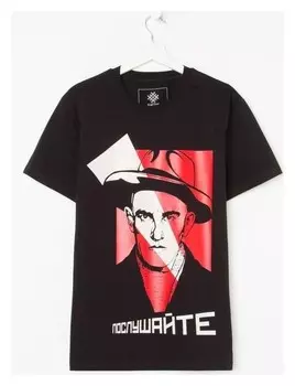Футболка Kaftan "Послушайте", 54, черн