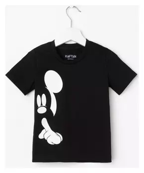 Футболка "Mickey" микки маус, р.34 (122-128), чёрный