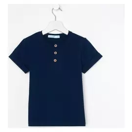 Футболка с планкой Kaftan "Basic Line" р.38 (146-152), индиго