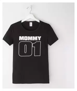 Футболка женская Kaftan "Sport Family", чёрный, р. 46