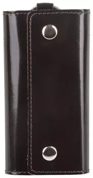 Футляр для ключей Befler "Classic", натуральная кожа, две кнопки, 60x110х15 мм, коричневый, Kl.3.-1