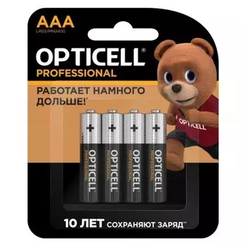 Батарейка OPTICELL Professional, AAA (LR03), 1.5V, 4 шт. (5052002)