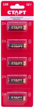 Батарея СТАРТ A27 (MN27/V27A/GP27A), 12V, 5 шт. (4610116203880)