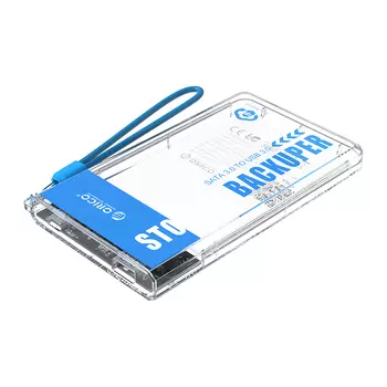 Бэкапер Orico BA2110, 1x2.5" (Высота до 9,5 мм) USB 3.0, прозрачный (BA2110-CR)