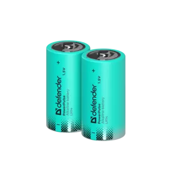 Батарейка Defender PowerPulse, C (R14/LR14), 1.5V, 2 шт. (56214)