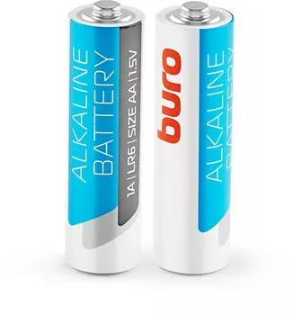 Батарейка Buro Alkaline, AA (LR6), 1.5V, 2 шт