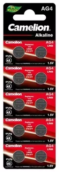 Батарейка Camelion AG4, LR626, 1.5V, 10 шт. (AG4-BP10)