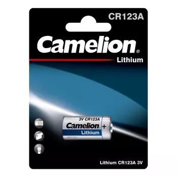Батарейка Camelion CR123A BP-1, 123 (CR123/CR123A/CR17345), 3V, 1 шт