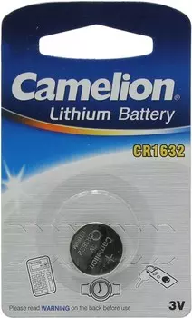 Батарейка Camelion CR1632-BP1B, CR1632, 3V, 1 шт. (5227)