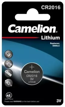 Батарейка Camelion CR2016, CR2016, 3V, 1 шт