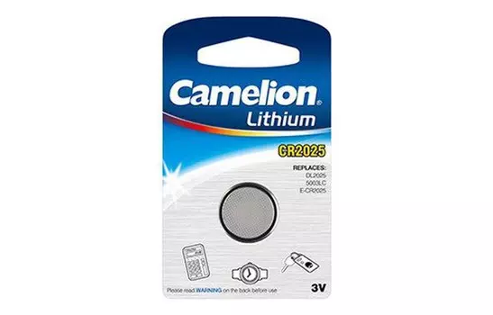 Батарейка Camelion CR2025-BP1, CR2025, 3V, 1 шт. (3067)