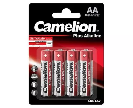 Батарейка Camelion LR6-BP4, AA (LR06/15А), 1.5V, 4 шт