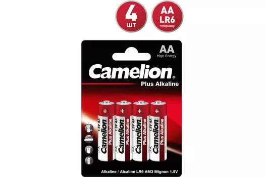 Батарея Camelion Plus, AA (LR6), 1.5V, 6 шт. (14113)