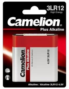 Батарейка Camelion Plus Alkaline, 3LR12, 4.5V, 1 шт. (3LR12-BP1)