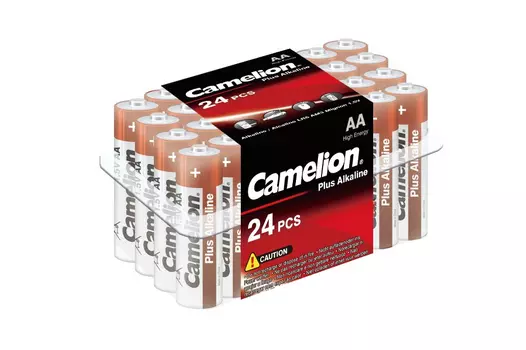 Батарейка Camelion Plus Alkaline, AA (LR06/15А), 1.5V, 24 шт. (6752)