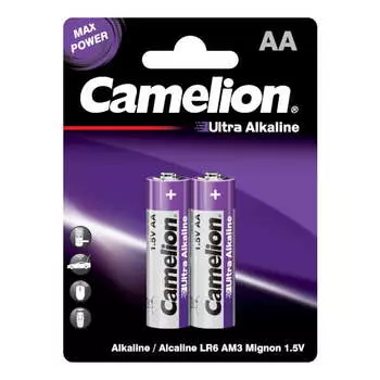 Батарейка Camelion Ultra BL-2 LR6, AA (LR6), 1.5V, 2 шт. (14982)