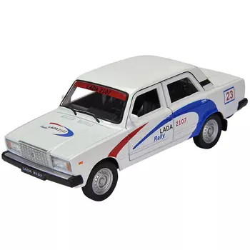 Автомобиль Welly LADA 2107 RALLY, белый (43644RY)