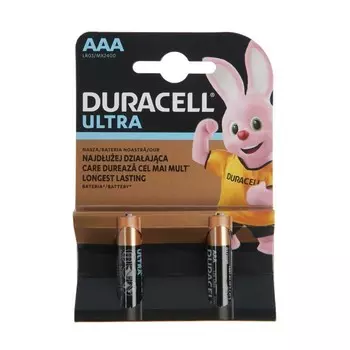 Батарея Duracell Ultra LR03-2BL MX2400, AAA, 1.5V, 2шт