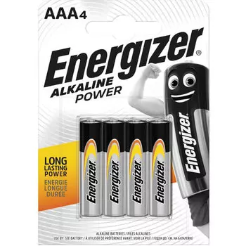 Батарея Energizer Alkaline Power, AAA, 1.5V, 4шт. (E300132611)