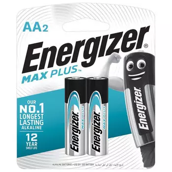 Батарея Energizer Max Plus, AA (LR06,15А), 1.5V, 2шт. ( E301323101)