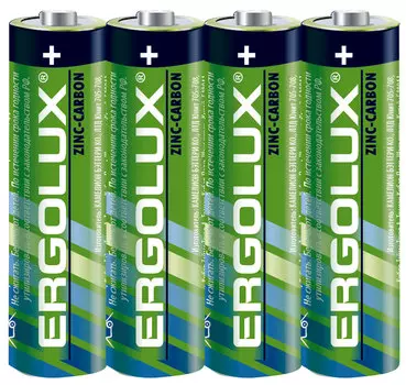 Батарейка Ergolux AA (LR06/15А), 1.5V, 4 шт. (12441)