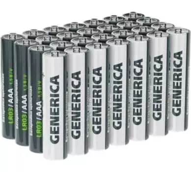 Батарейка GENERICA AAA (LR03), 1.5V, 28 шт. (ABT-LR03-ST-B28-G)