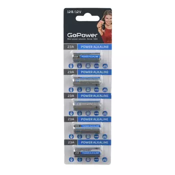 Батарейка GoPower LR23, 12V, 5 шт. (00-00022423)