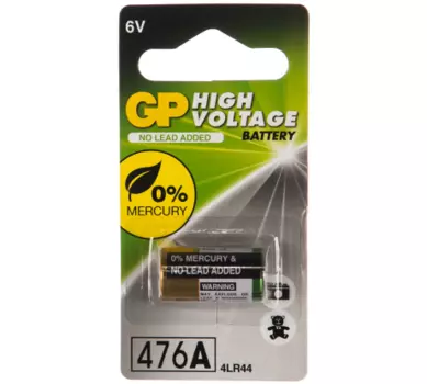Батарейка GP HighVoltage, 4LR44/4SR44, 6V, 1 шт. (476AFRA-2C1)