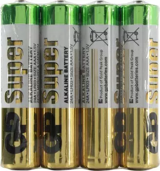 Батарея GP Super, AAA, 1.5V, 96шт. (24ARS-2SB4)