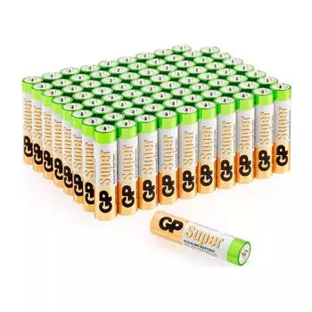 Батарейка GP Super, AAA (LR03), 1.5V, 80 шт. (4670042089927)