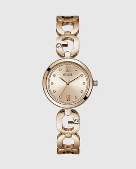 Женские часы Empower GW0759L3 из стали и розового золота на ремешке Guess, золото