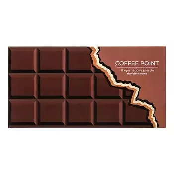 ЛЭТУАЛЬ Палетка теней для век с ароматом шоколада, 8 оттенков COFFEE POINT